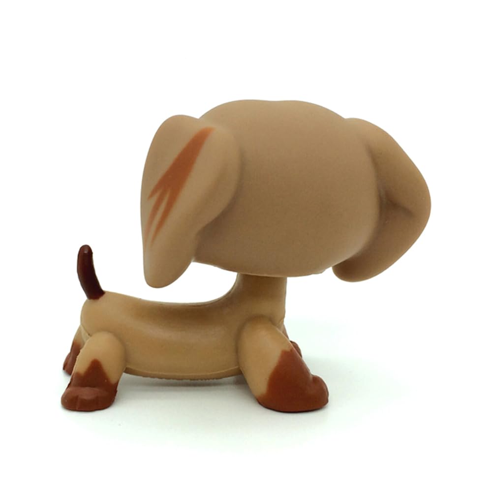 CFCLLBR Rare Mini Pet Toys #518 Puppy Dog Dachshund Brown Animal Figure