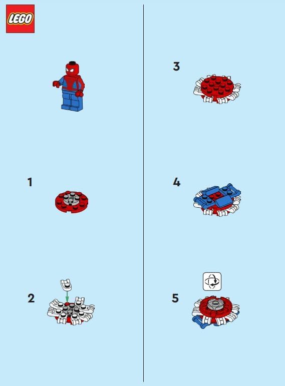 LEGO Superheroes: Spiderman Minifigure with Spider-Crawler - Ages 6+