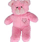 Stuffems Toy Shop Record Your Own Plush 8 inch Pink Patches Teddy Bear - Ready 2 Love in a Few Easy Steps