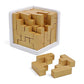 Original 3D Wooden Brain Teaser Puzzle: Engaging 3D Puzzle Box for Kids 8-12 & Adults, Desk Toys Delight, Challenging Games & Wooden Puzzles for Adult