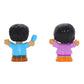 Little People Boy in Blue Apron and Girl Play Set