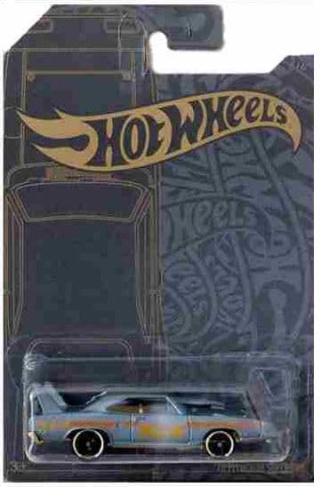 Hot Wheels 51st Anniversary Satin & Chrome Series Set of 6 Cars, Custom '71 El Camino, 71 Datsun 510 Wagon, '67 Pontiac Firebird, Aristo Rat, 63 Chevy