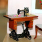 EatingBiting Retro Vintage Sewing Machine Dollhouse Miniature 1:12 Scale Fairy Doll Home Life Scene, for Kid Children