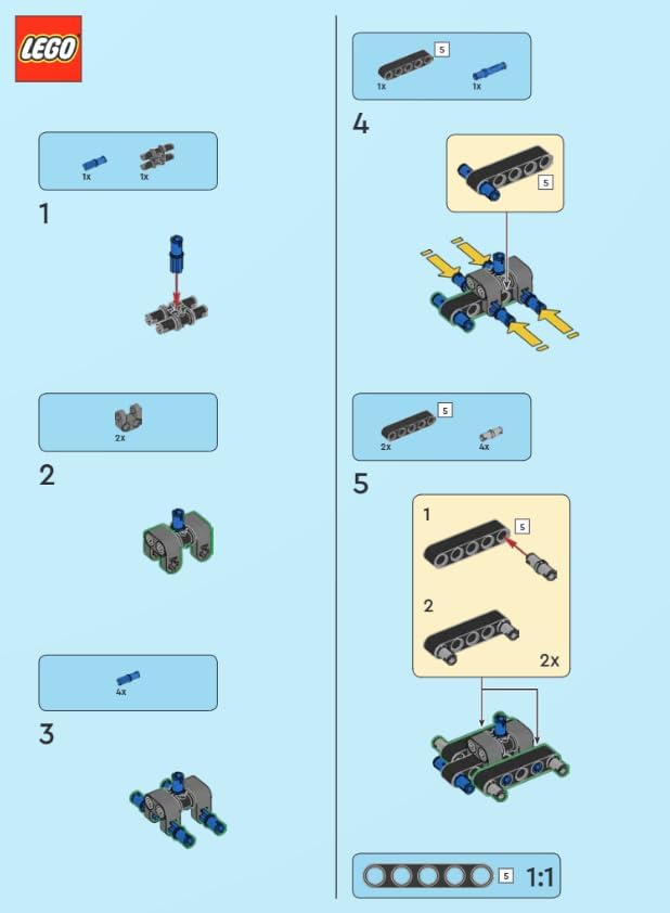 LEGO Technic Mini Set: Excavator Mini-Set Ages 7+ (65 pcs)