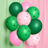 xo, Fetti Pink + Green Witch Latex Balloons - 24 pk, 12" | Birthday Decorations, Wizard Decor, Bachelorette Supplies, Girls Party Favor