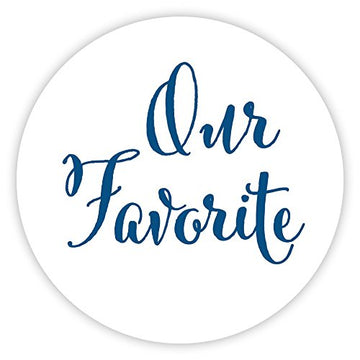 Our Wedding Stickers, Choose Your Colors, Wedding Favor Stickers (344-NV)