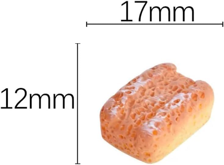 6Pcs Artificial Bread Set, Realistic Food Display Props, Miniature Bread Dollhouse Decoration Accessories, DIY Micro Landscaping Decor Kitchen Home