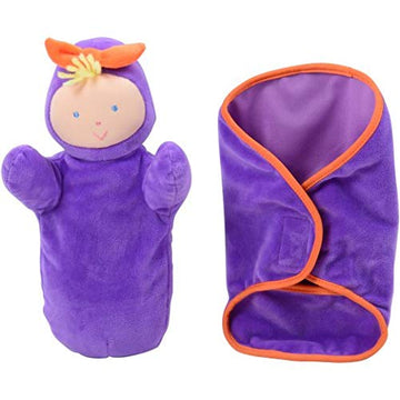Constructive Playthings Swaddle Soft Baby Doll Toys with Matching Pockets, Multicultural Dolls, Daycare Essentials, Circle Time, Hook and Loop