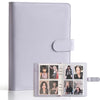 A5 Kpop Photocard Binder, 6 Ring Card Collector Album with 240 Card Slots, 30 Double-Sided Photocard Sleeves, PU Leather Binder Cover for Organizing