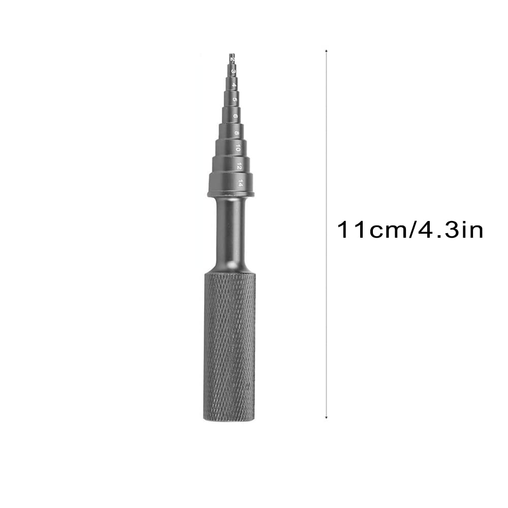 5 in 1 RC Car Tools Kits - RC Car Body Hole Puncher Reamer Ball Bearing Remover Straight Scissor Screw Tray Cross Wrenches for RC Model Helicopter