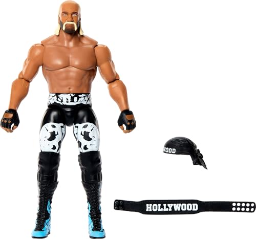 Mattel WWE “Hollywood” Hulk Hogan Action Figure, Main Event Series #165, 6-inch Collectible Superstar with 14 Articulation Points & Life-Like Look