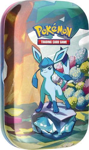 Pokémon TCG: Scarlet & Violet-Prismatic Evolutions Mini Tin - Glaceon (2 Booster Packs & 1 Coin)