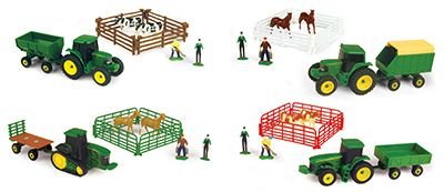 TOMY John Deere 37657A Farm Carded Set Assorted, 10-Piece (Pack of 8) [SKU- 11407366]