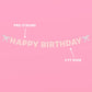 xo, Fetti Happy Birthday Banner, Foil + Pink Glitter | Princess Party Decorations, Bow Garland, 21st Decor, Coquette Graduation, Girls Bday Sign
