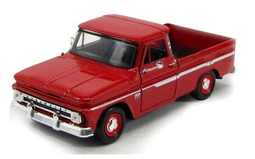 1966 Chevy C10 Fleetside Pickup Truck Red 1/24 Diecast Model Car by Motormax 73355R