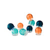 Boon Jellies Suction Cup Bath Toys - Bathtub Baby Sensory Toys - Jellyfish Suction Toys for Bath Time - Navy/Coral - Baby and Toddler Bath Toys - 9