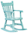 Classics by Handley Dollhouse Miniature Soft Blue Rocking Chair