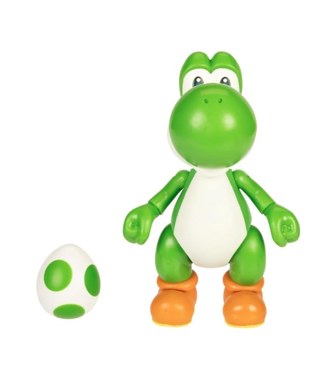 Super Mario Yoshi 4 Inch Action Figure with Green Egg