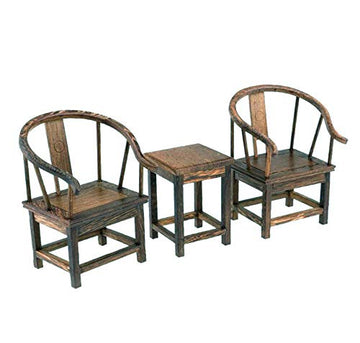 EatingBiting 1:6 Dollhouse Miniature Handcraft Furniture Retro Wood Sofa Table Armchair Pieces Dollhouse Furniture Miniatures Vintage 1/6 Scale Wooden