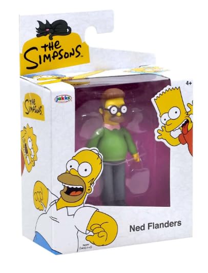 JAKKS Pacific The Simpsons 2.5 Inch Wave 1 Ned Flanders Action Figure