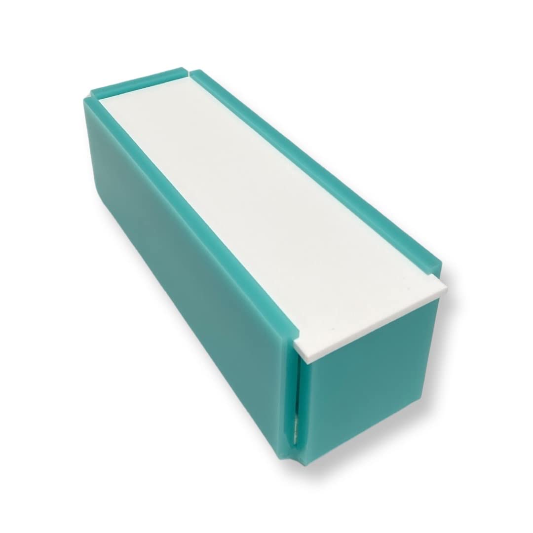 Ready Covers Lucite Mahjong Premium Set - Tiles, Holders, and Storage Acrylic Box Included (Turqouise w White Cover)