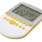 Mattel Big Screen Solitaire - White/ Silver with Yellow Accents