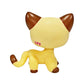 SRJLPS Brown Heart Face Short Hair Cat #3573 Mini Pet Toys Animal Figure