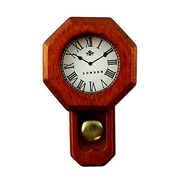 Dollhouse Miniature 1:12 Scale Antique Wall Clock #G7069