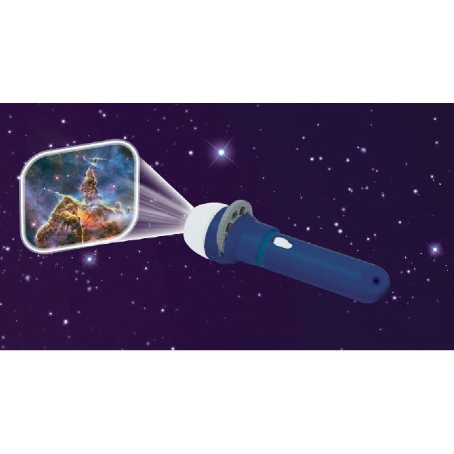 Brainstorm Toys: Space Torch and Projector, Creates Clear, Precise Images up to One Metre Wide, Fun Project Doubles as Handy Torch Flashlight, STEM