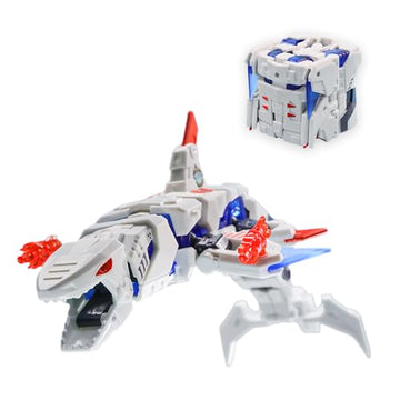 52TOYS BEASTBOX BB-17GW Great White Deformation Toys Action Figure, Converting Toys in Mecha and Cube, Perfect Birthday Party Gift for Teens