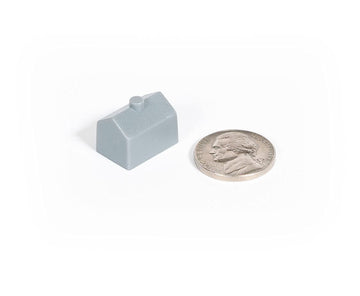 Plastic Houses: Grey Color Board Game Replacement House | 50 Pieces