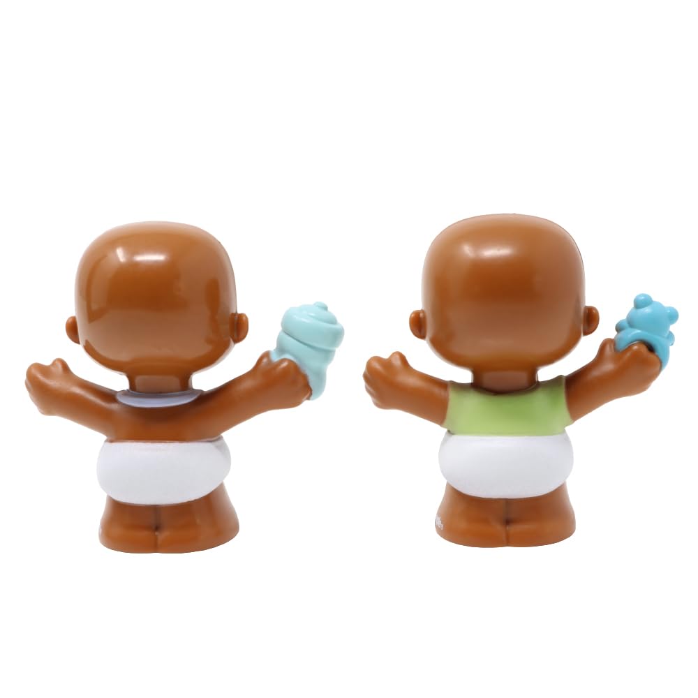 Fisher-Price Replacement Parts for Collectible Little People Babies Family Dollhouse Twins Playset GVH47 - Replacement Baby Boy and Girl