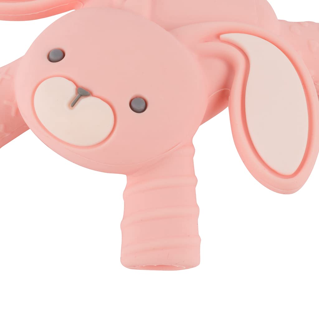 Itzy Ritzy - Ritzy Teether for Molars - Massages Sore Gums & Reaches Back Molars - Silicone Baby Teething Toy with Multiple Textures & Flexible Design