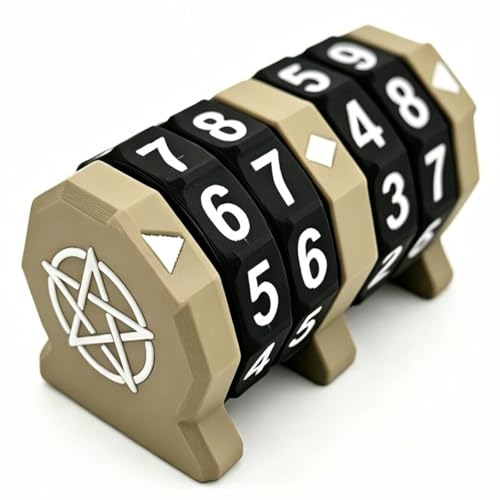 Board Game Life Counter, 4-Digit Wheel Trackers for 0-9999 Single Player and 0-99 Dual Player Modes, MTG Life Counter, Professionally Made for TCG