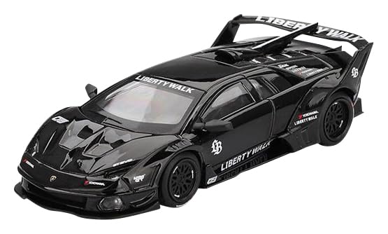 MINI GT Murcielago GT EVO LB - Silhouette Works Black Limited Edition 1/64 Diecast Model Car