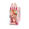Hands Craft Hello Kitty Sweet Shop Book Nook Kit - Official Sanrio DIY Miniature Shelf Insert with Touch LED - 149-Piece 3D Puzzle for Adults & Teens