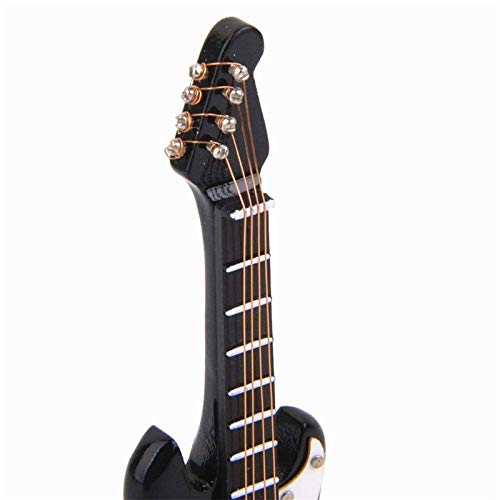 EatingBiting Adult Scene Handcraft 1:12 8.5cm Dollhouse Miniature Musical Instrument Bass Guitar for Dollhouse Furniture, Mini Miniature Instrument