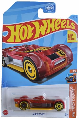 Hot Wheels Mach It Go, HW Track Champs 4/5 [red] 112/250
