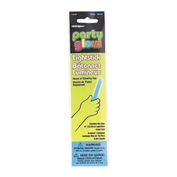 Blue Glow Light Stick - 6" - Premium Bright Green Plastic Glow Stick - Ideal for Parties, Concerts, Birthdays, New Year, Christmas, and Neon Events (1