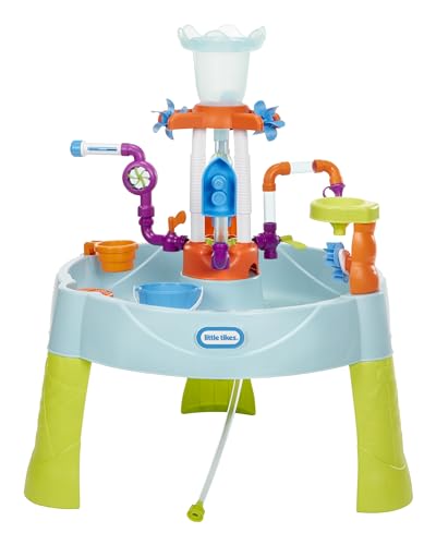 Little Tikes Flowin’ Fun Water Table - Kids’ Outdoor Water Playset with Interchangeable Pipes, Faucets, Tower & Accessories - Encourages Creativity