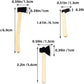 6 Pcs 1/12 Miniature Axe Dollhouse Decoration Accessories Model Miniature Decoration DIY Accessories Shooting Props