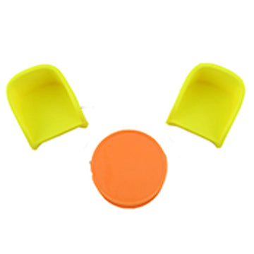 Replacement Parts for Fisher-Price Little People Figure Playset HCF61 - Inspired by Barbie Dreamhouse - Includes an Orange Table and 2 Yellow Chairs