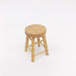 SXFSE Dollhouse Decoration Accessories, 2pcs 1/12 Mini Dollhouse Furniture Miniature Wooden High Stool