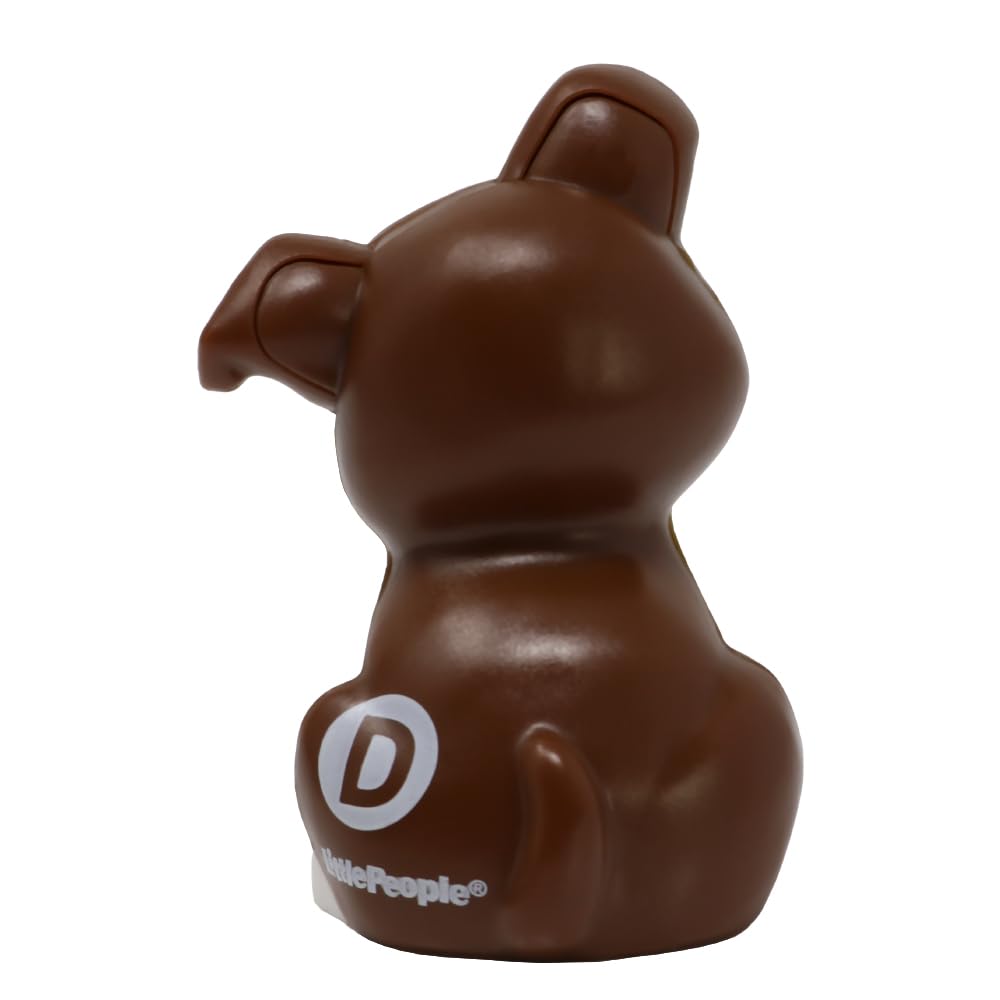 Fisher-Price Replacement Part for Collectible Little People Alphabet Fun Zoo Safari Farm Playset JGR92 - Replacement Letter D Brown Puppy Dog Figure