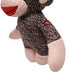 Plushland Original Curioso Brown Sock Monkey, Hand Knitted, Stuffed Animal Toy Gift-for Kids, Babies, Teens, Girls and Boys Baby Doll Present Puppet 6