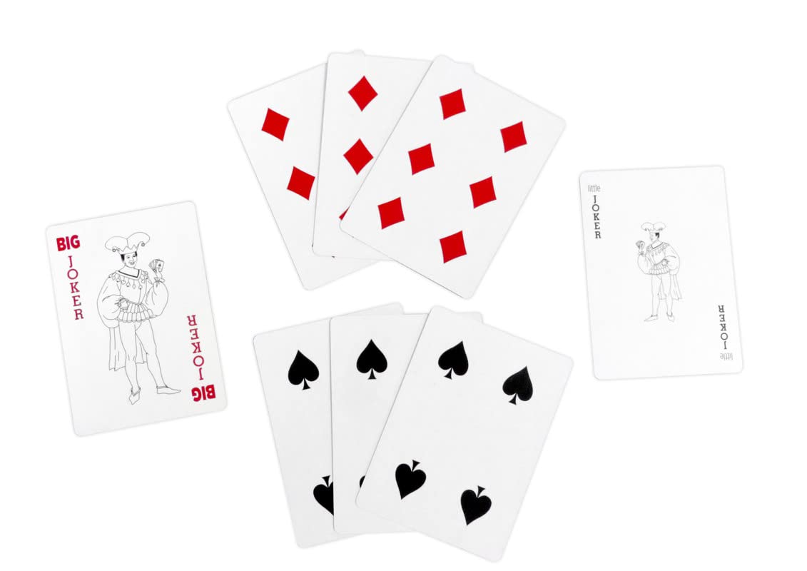 Regal Games Euchre Card Games 2 Pack - Adult Playing Card Game Set with Score Sheets - Family Fun Game Night - Ideal for 2-4 Player