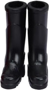 1Pair Black 1/12 Miniature Rubber Boots Dollhouse Garden Accessories Lightweight Dollhouse Decor