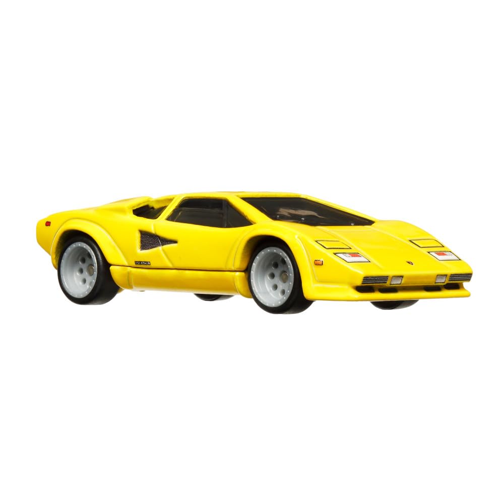 Lamborghini Countach LP 5000 QV Yellow Spettacolare Series Diecast Model Car by Hot Wheels