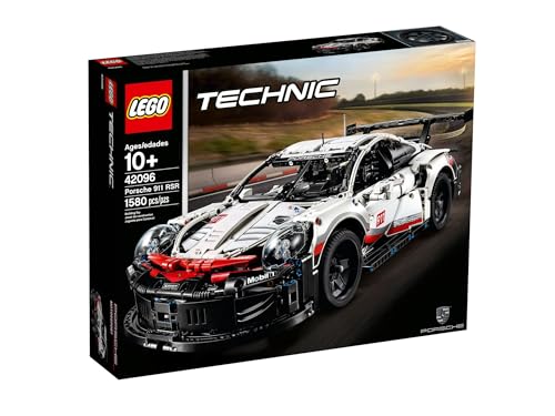 LEGO Technic Porsche 911 RSR Race Car Model Building Kit 42096, Advanced Replica, Exclusive Collectible Set, Gift for Kids, Boys & Girls