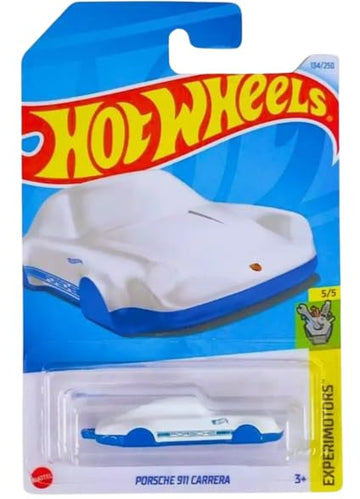Hot Wheels Porsche 911 Carrera (White) Experimotors 5/5